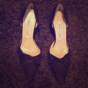 Authentic manolo blahnik dorsay pumps